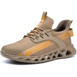 Furuian Steel‎ Toe Slip-On Safety Work Sneakers - Size 10.5 Men/12 Women Unisex